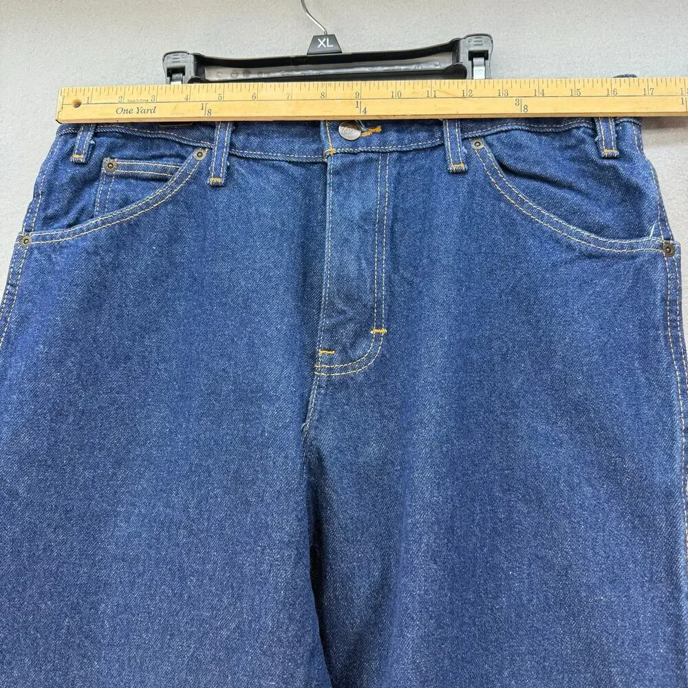 Dickies Jeans Men's 34x30R Blue Straight Leg Work Jeans Heavy Duty  NWT